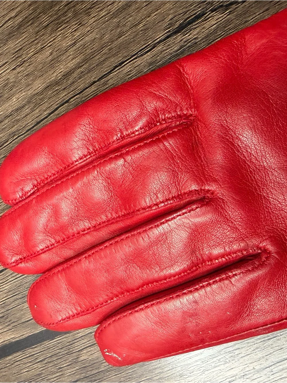 Preston & York XL Red Leather Gloves - Classic Stylish Gloves
